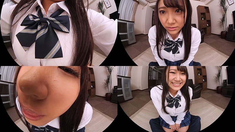 CRVR-219 【VR】姫咲はな 先輩に言われた通り…ノーブラで来ました。破壊力抜群の最強爆乳！おっぱいがすごい後輩ちゃんと制服エッチ！