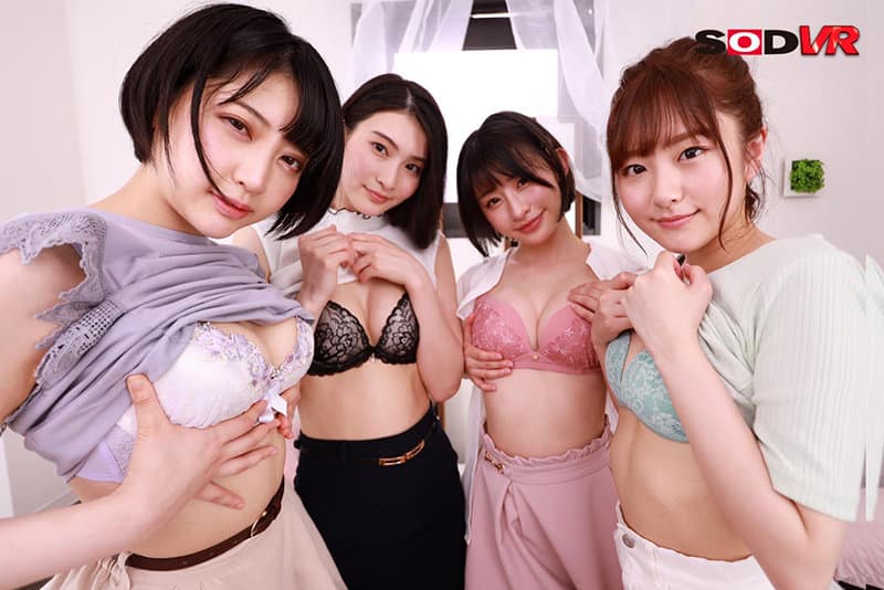 DSVR-1000 [VR] 前后左右四位超凡美女包围 被指责全方位双耳脏话射精的华丽后宫