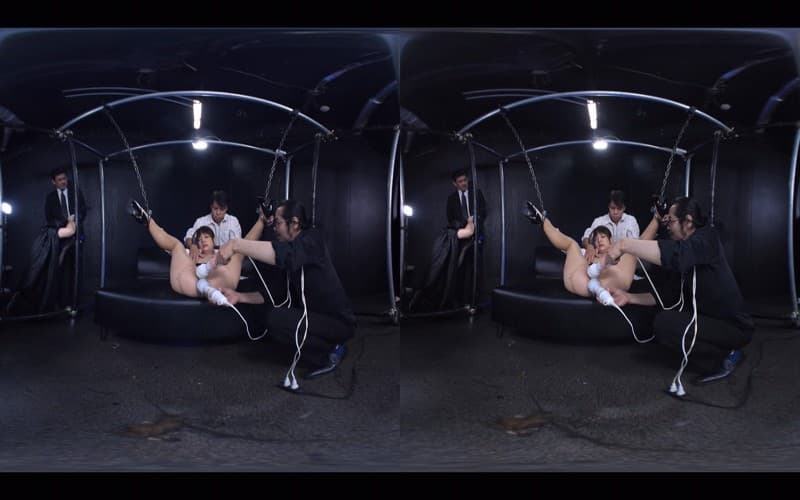 KPVR-003 [VR] 固定腿，双手克制 未完成的电动按摩器 Pleasure 腌制 SEX Abe Mikako