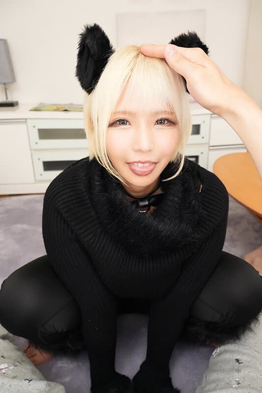 SAVR-875 【VR】被巨乳黑猫酱舔舔的幸福生活～摇晃着丰满胸部撒娇的极致体验 乙女爱丽丝