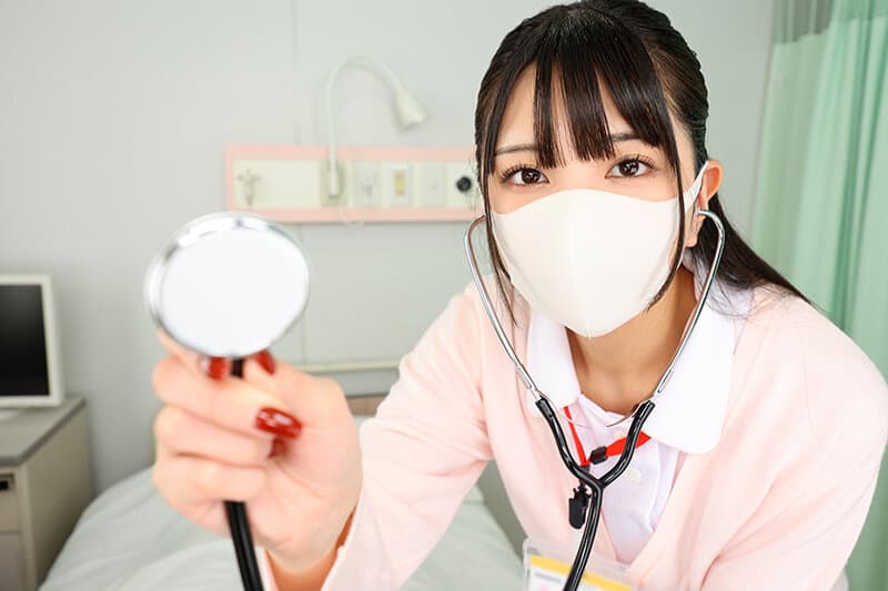 URVRSP-330 【VR】【8K VR】口罩美女护士的凝视，出院前被迫射精的住院生活