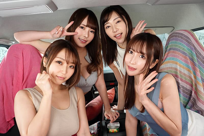 VRKM-1645 【VR】人生初次且最佳的桃花期来了！！与公司四位知名美女下属共度两天一夜温泉之旅。在前往温泉的车上与四人展开热烈SEX 蘭々 芽衣 八乃翼 天川空