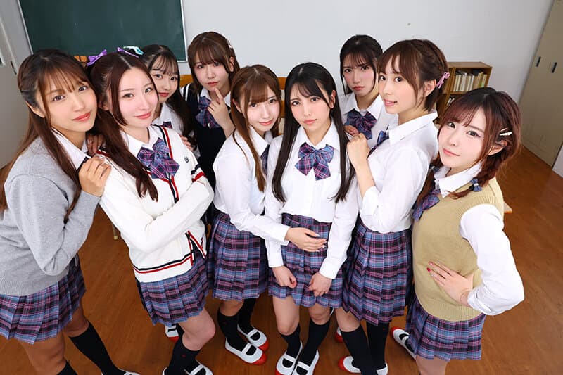 URVRSP-492 【VR】【8K VR】三年H班后宫美少女祭！全员实况中出无限畅玩特别学园祭！