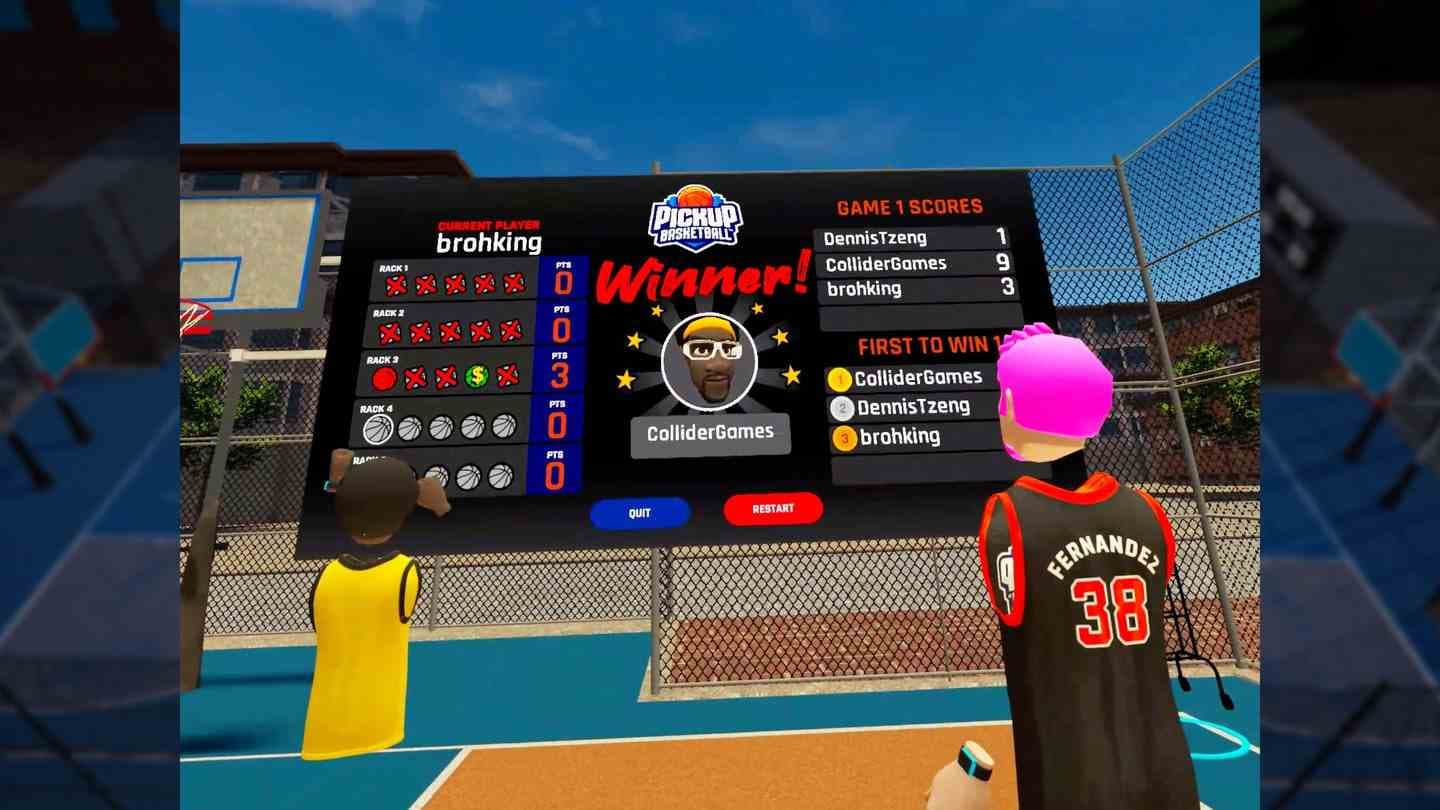 Oculus Quest 游戏《街头篮球VR》Pickup Basketball VR