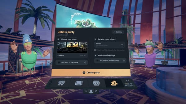 Oculus Go/Quest 在线影视应用《CineVR》多人在线影院