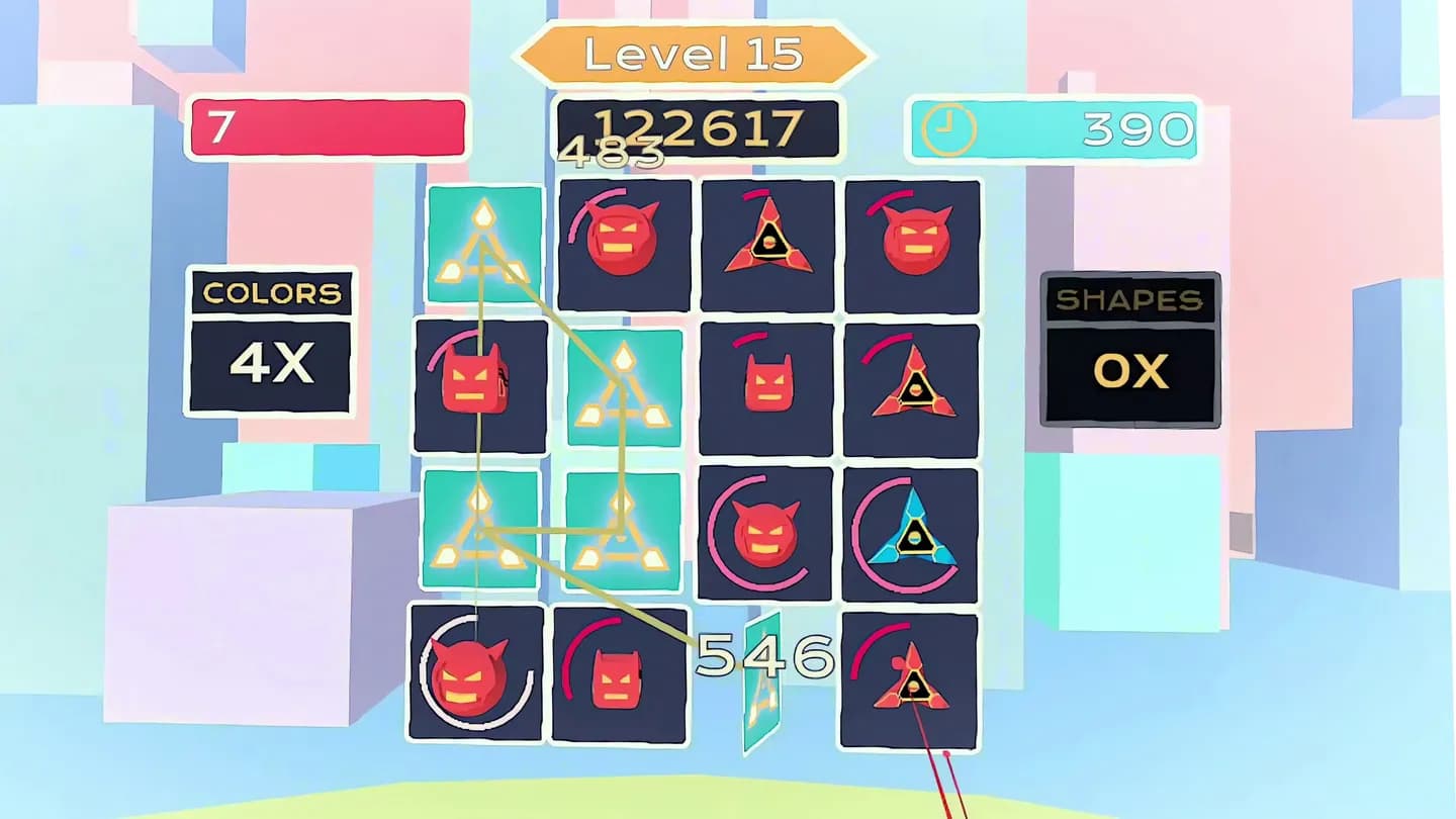 Meta Quest 游戏《射击消消乐》GRIDFLOW 游戏截图