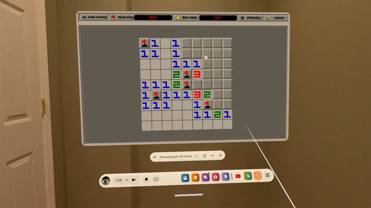 Meta Quest 游戏《扫雷–VR面板》Minesweeper – VR Panel 游戏截图