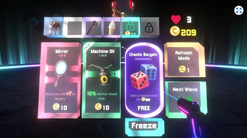 Meta Quest 游戏《超弹》Hyper Bullet 游戏截图