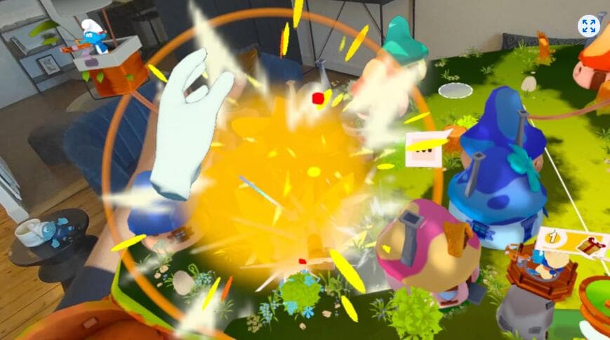 Meta Quest 游戏《蓝精灵 – 花之防御》The Smurfs – Flower Defense 游戏截图