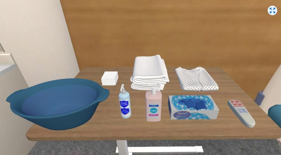 Meta Quest 游戏《改良型床上沐浴模拟器》Modified Bed Bath Simulator 游戏截图