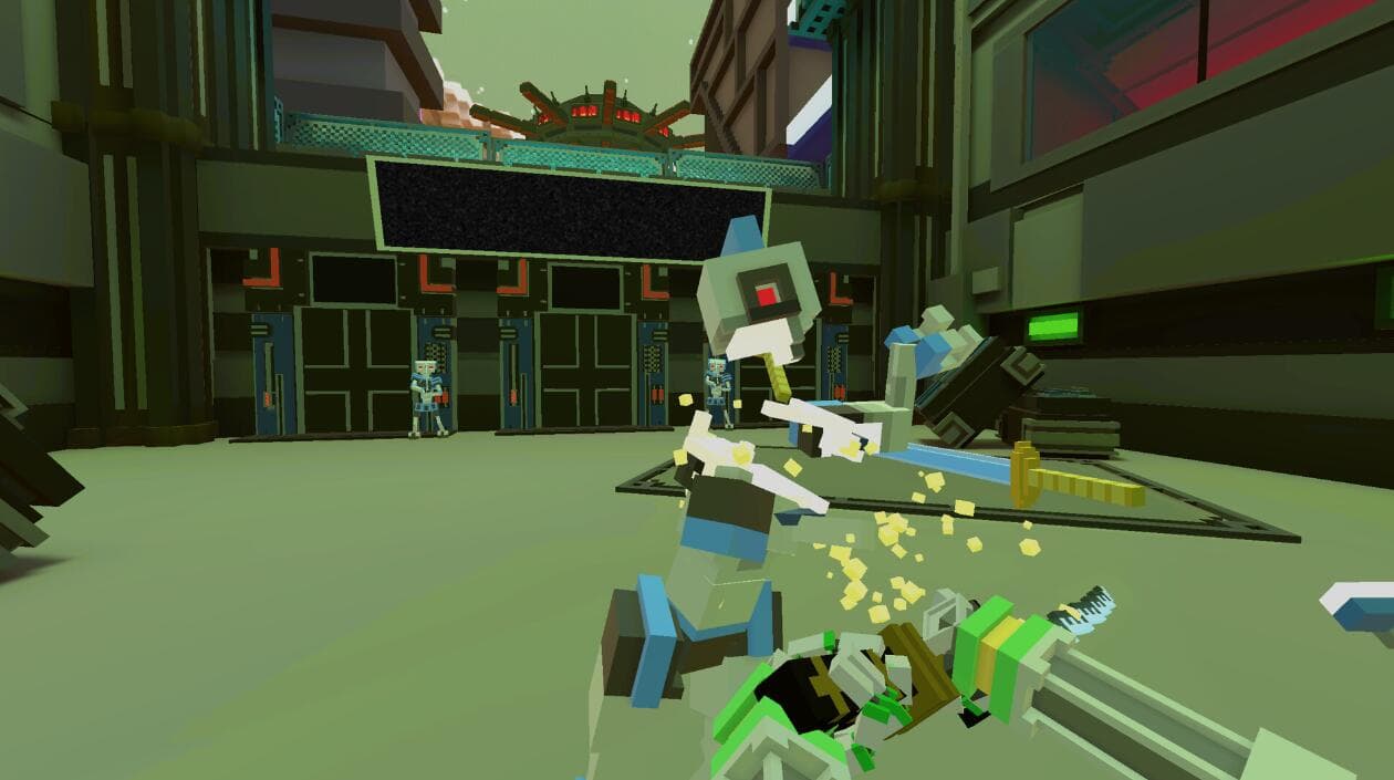 Meta Quest 游戏《超级像素克隆战斗》Clone Drone in the Hyperdomedani