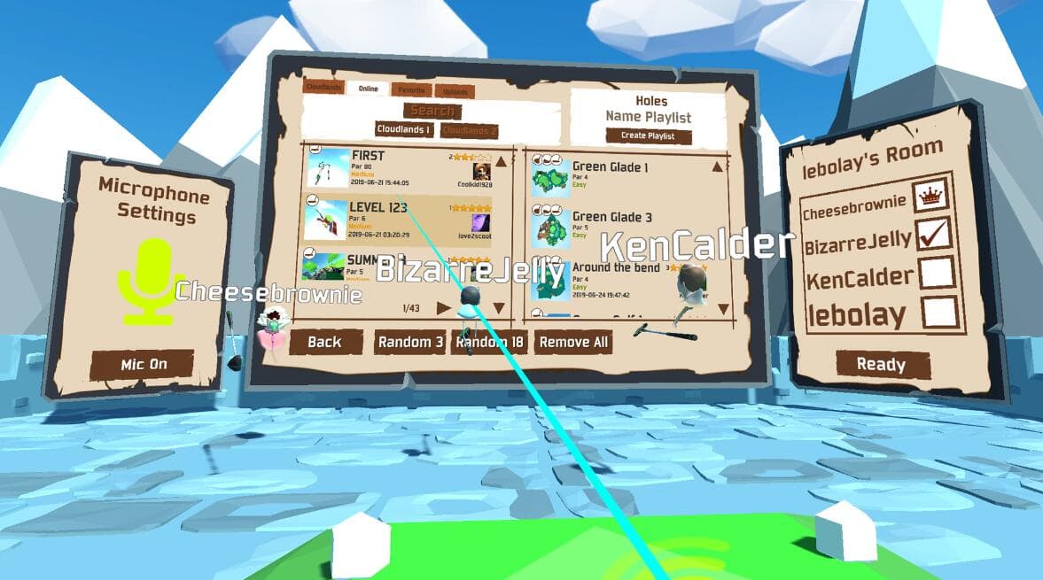 Oculus Quest游戏《云端高尔夫》Cloudlands 2 游戏截图