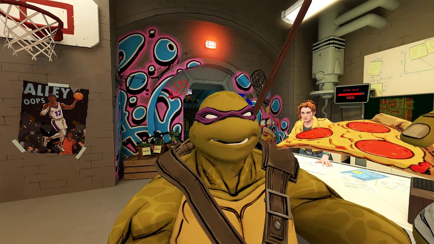Meta Quest 游戏《忍者神龟帝国城-中文配音》Teenage Mutant Ninja Turtles Empire City