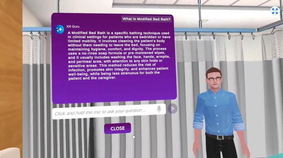 Meta Quest 游戏《改良型床上沐浴模拟器》Modified Bed Bath Simulator 游戏截图