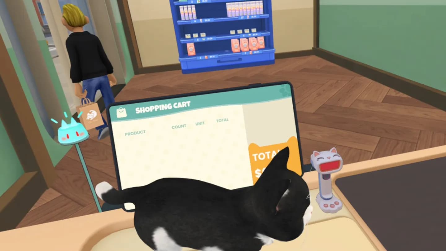 Meta Quest 游戏《喵星人超市》Meow Mart 游戏截图