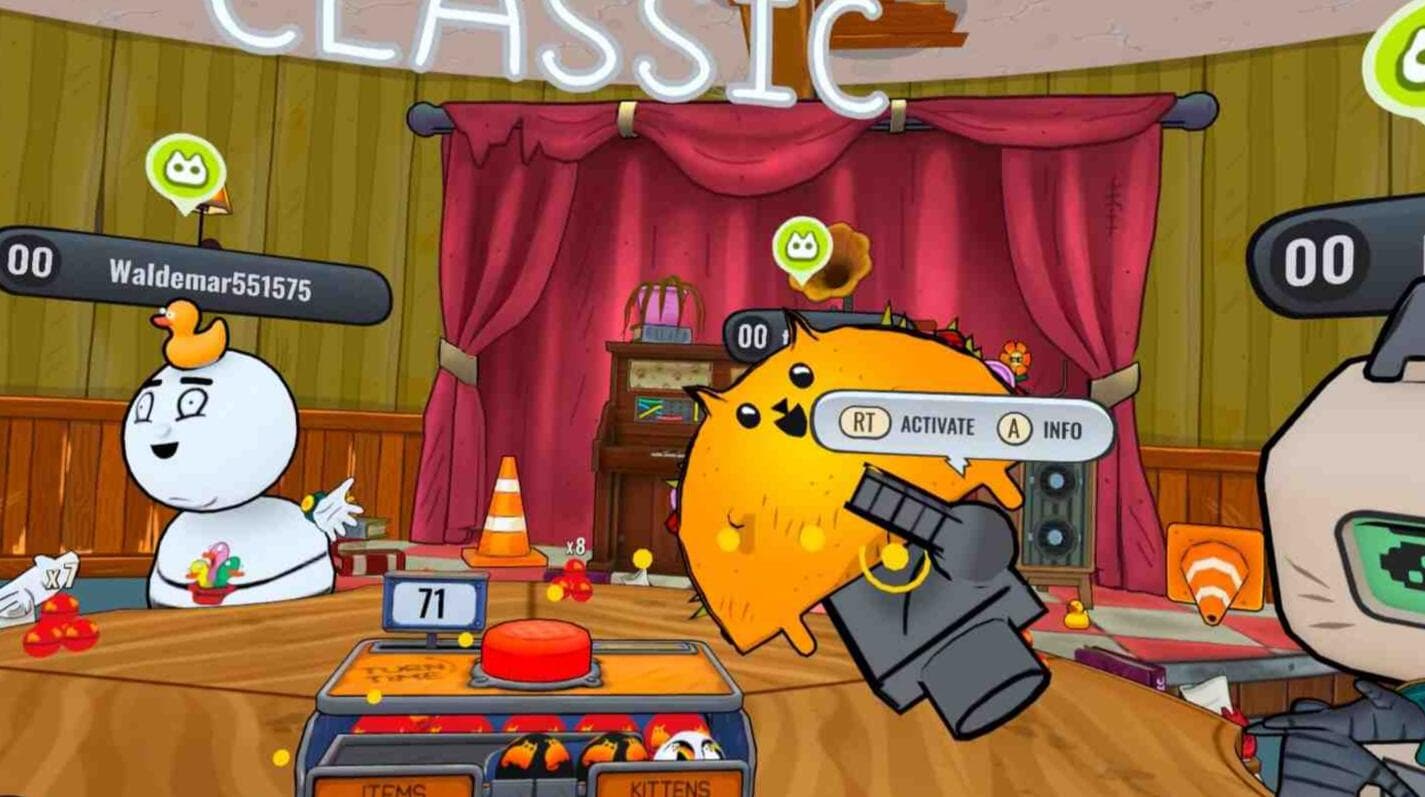Oculus Quest 游戏《爆炸小猫VR》Exploding Kittens VR 游戏截图