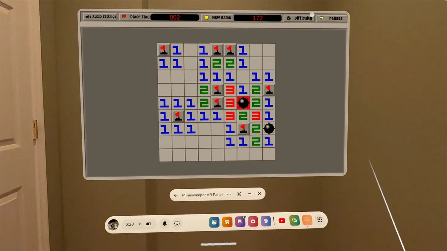 Meta Quest 游戏《扫雷–VR面板》Minesweeper – VR Panel 游戏截图