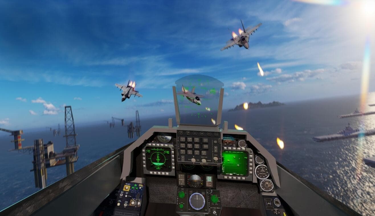 Oculus Quest 游戏《战斗机空战模拟器》FlyVRX – Fighter Jet Air Combat War Simulator