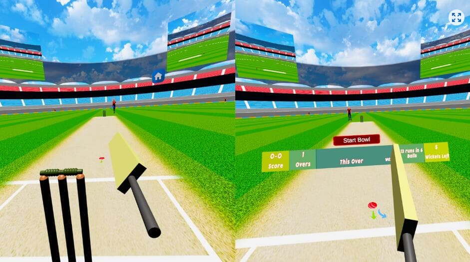 Oculus Quest游戏《板球狂热终极版》Cricket Frenzy Ultimate | Bat like a Pro 游戏截图
