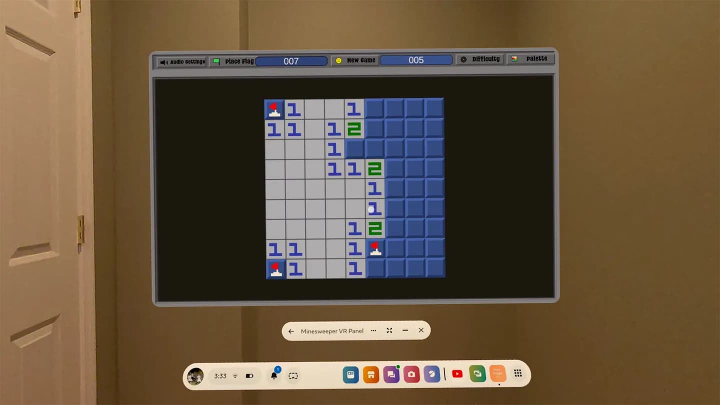 Meta Quest 游戏《扫雷–VR面板》Minesweeper – VR Panel 游戏截图