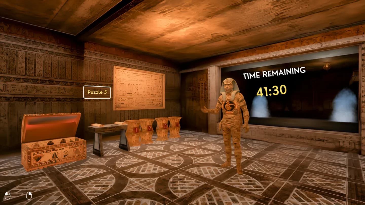 Meta Quest 游戏《法老宝库逃脱》Pharaohs Vault Escape Room