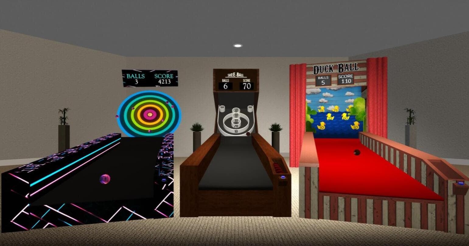 Oculus Quest 游戏《滚球挑战》Skeeball Challenge