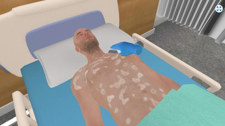 Meta Quest 游戏《改良型床上沐浴模拟器》Modified Bed Bath Simulator 游戏截图