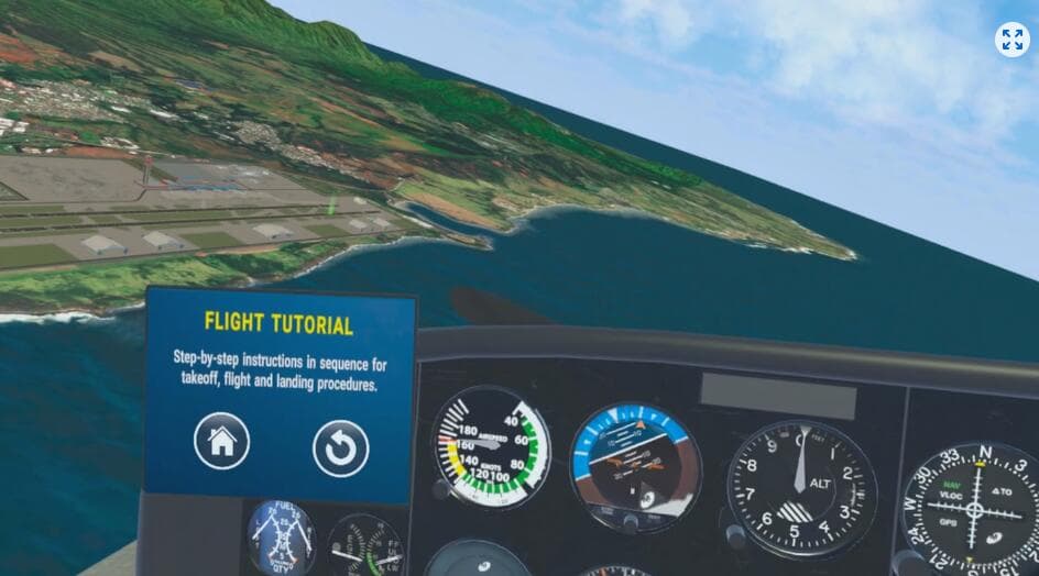 Meta Quest 游戏《飞行教练:VR驾驶舱教练》Flight Trainer: VR Cockpit Coach 游戏截图