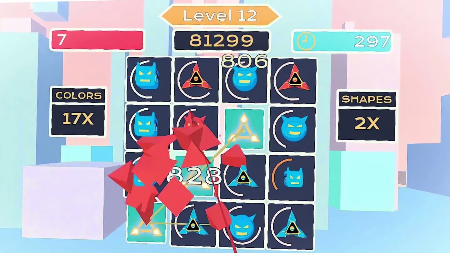 Meta Quest 游戏《射击消消乐》GRIDFLOW 游戏截图