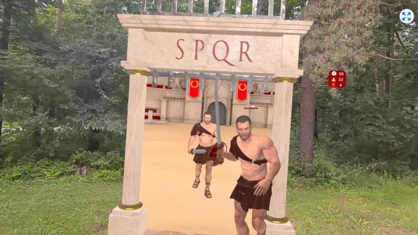 Meta Quest 游戏《角斗士之战:混合现实格斗》Gladiator Battle: Mixed Reality Fight 游戏截图