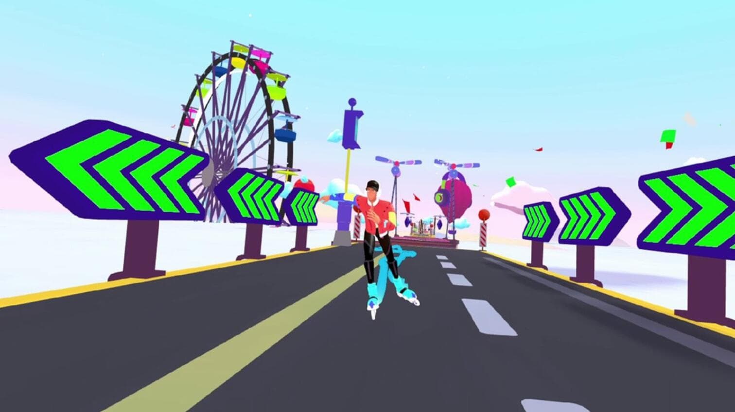 Oculus Quest 游戏《VR飘移滑冰》District M（高速下载）