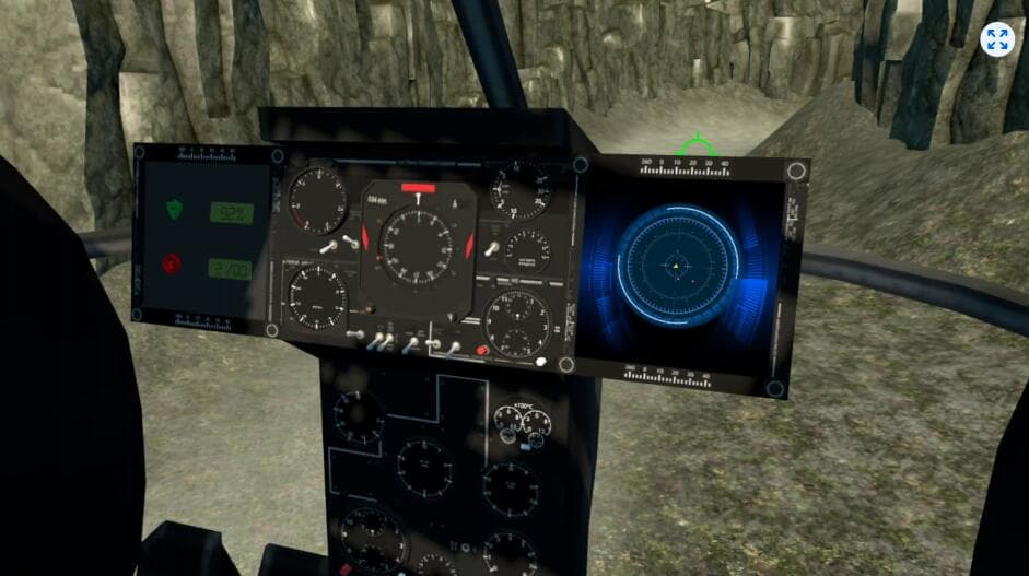 Meta Quest 游戏《军用武装直升机战争》FlyVRX – Military Gunship Helicopter War 游戏截图