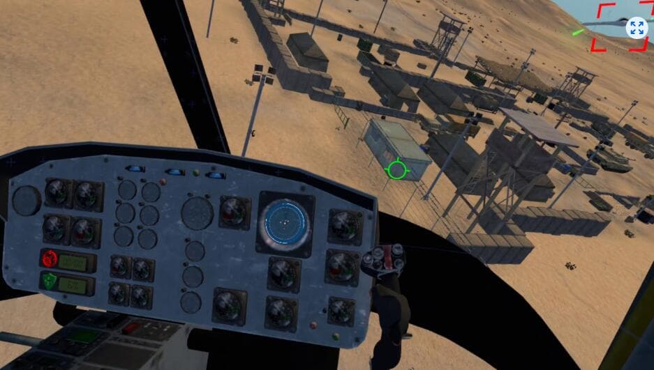 Meta Quest 游戏《军用武装直升机战争》FlyVRX – Military Gunship Helicopter War