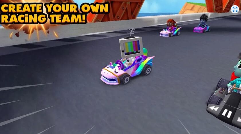 Meta Quest 游戏《轰鸣卡丁车》Boom Karts 游戏截图
