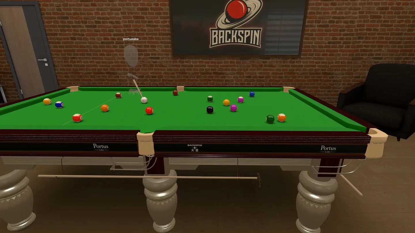 Meta Quest 游戏《反旋:斯诺克和台球》Backspin: Snooker Pool 游戏截图