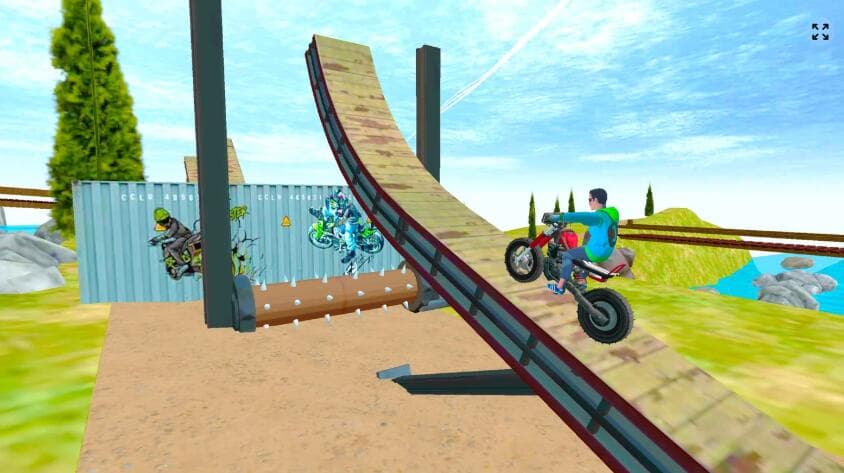 Meta Quest 游戏《3D特技摩托车极限冲刺VR体验》3D Stunt Bike Extreme Rush VR Ride
