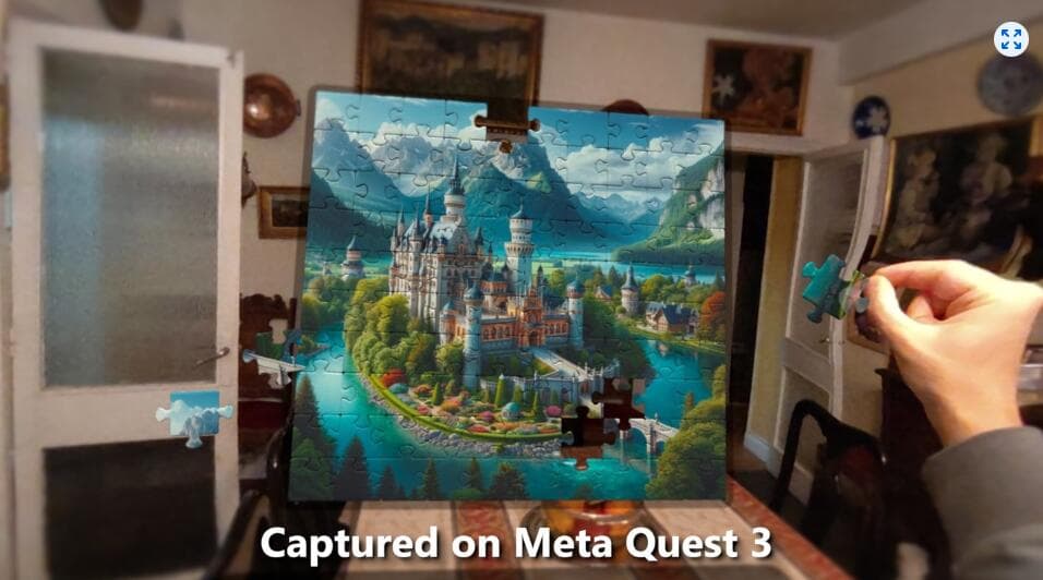 Meta Quest 游戏《绿洲拼图AR》Oasis Puzzles AR