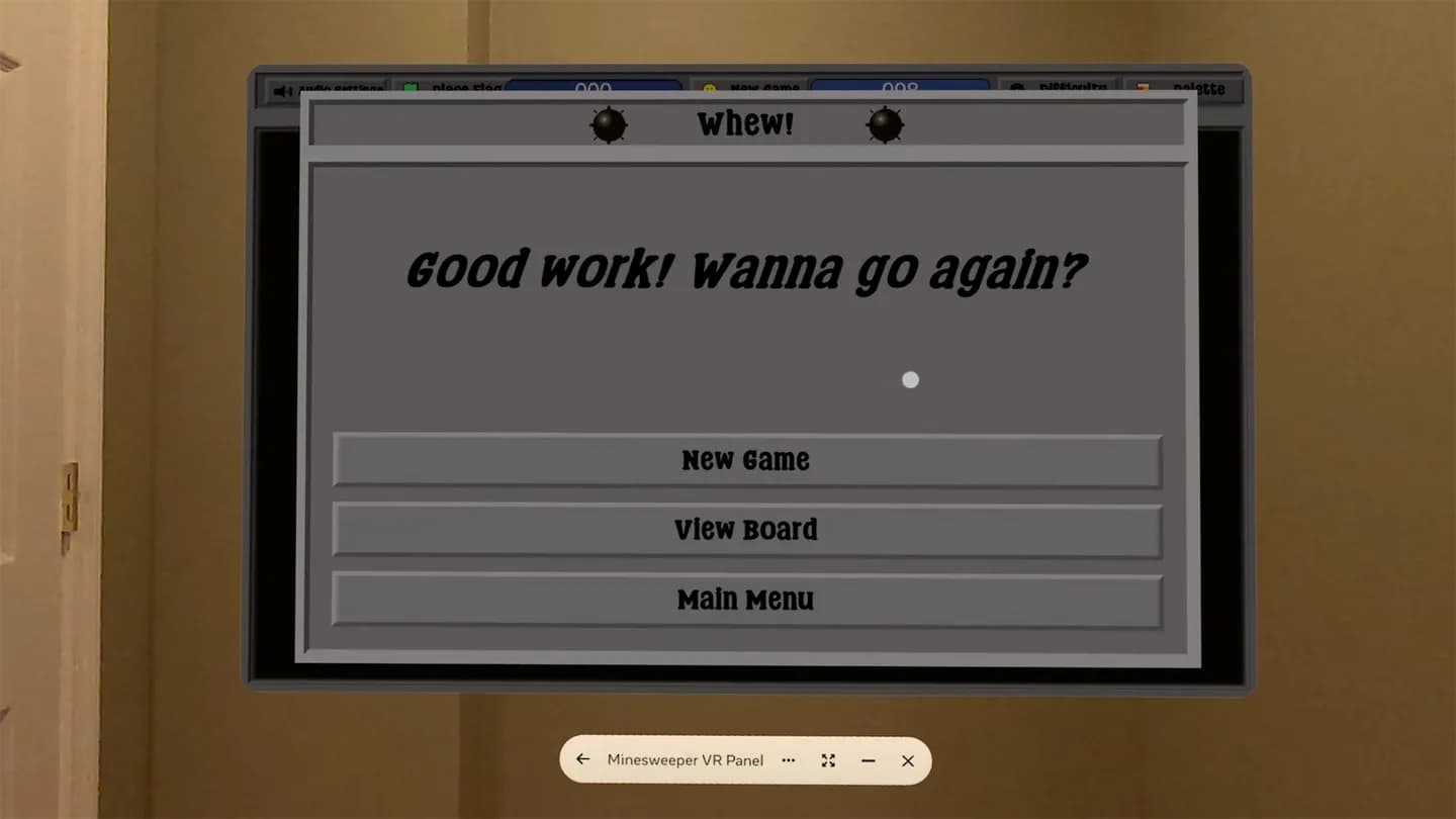 Meta Quest 游戏《扫雷–VR面板》Minesweeper – VR Panel