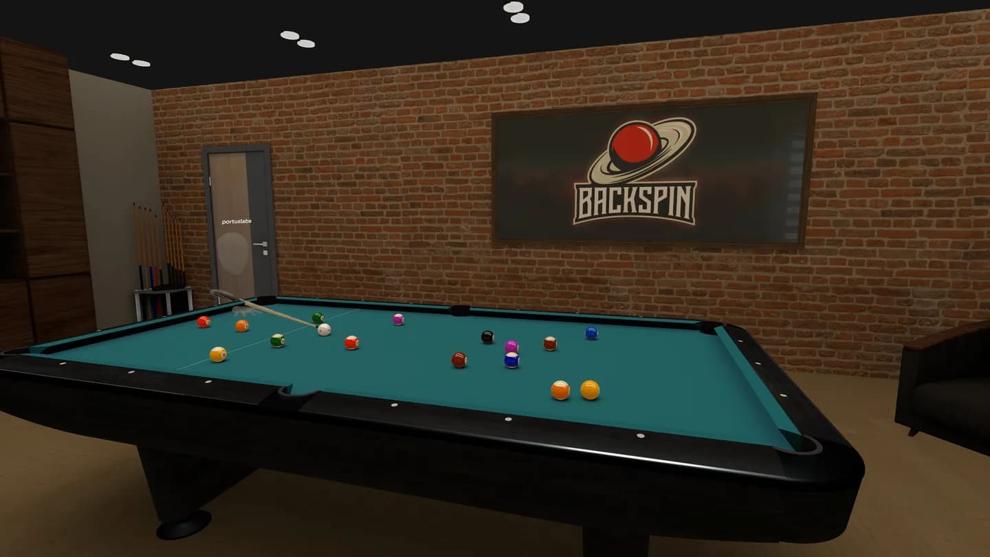 Meta Quest 游戏《反旋:斯诺克和台球》Backspin: Snooker Pool 游戏截图