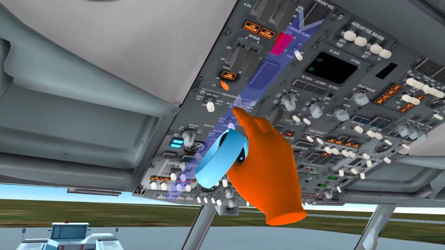 Meta Quest 游戏《飞行模拟 空客B737N》VRflow B737NG