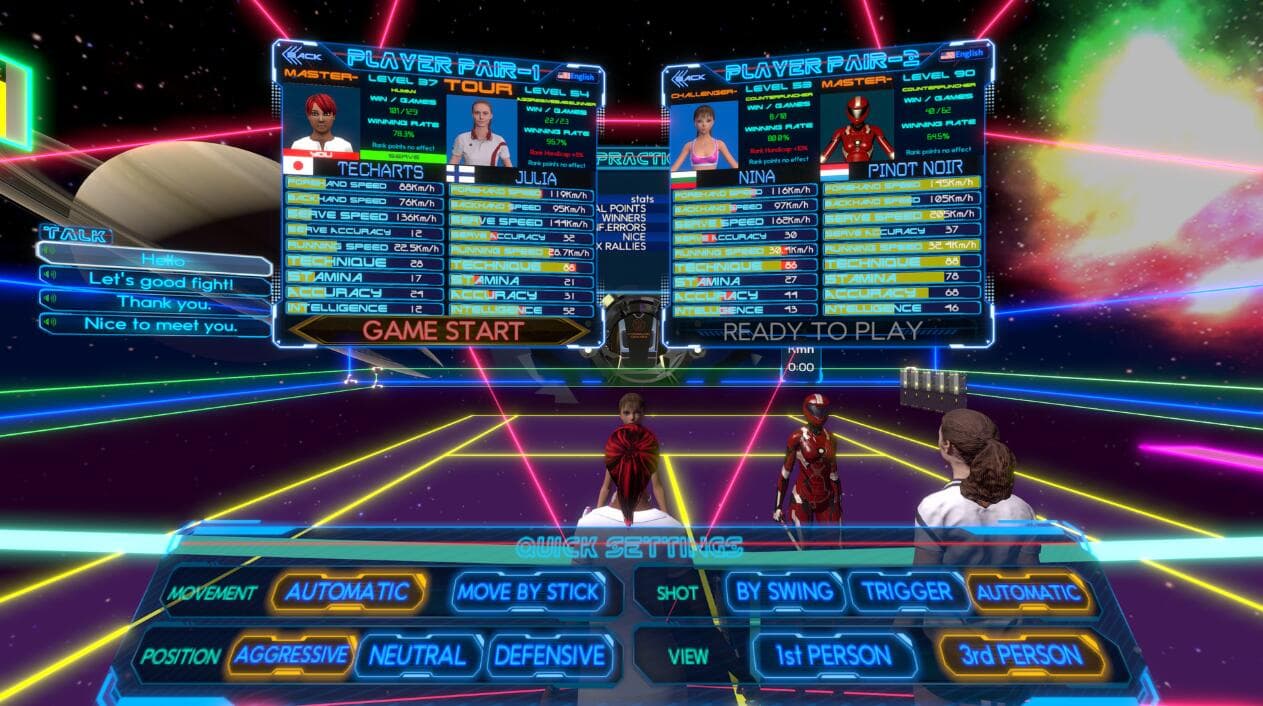 Oculus Quest 游戏《真实卡通网球》CYBER TENNIS VR