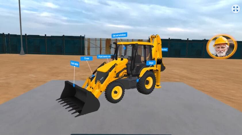 Meta Quest 游戏《挖掘机安全与操作》Backhoe Safety and Operation 游戏截图