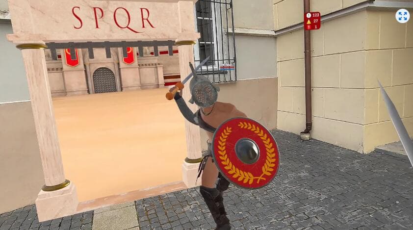 Meta Quest 游戏《角斗士之战:混合现实格斗》Gladiator Battle: Mixed Reality Fight 游戏截图
