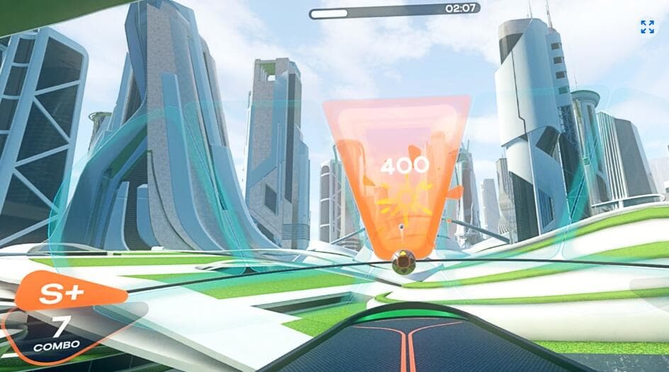 Meta Quest 游戏《朋克网球》Cyberfit Tennis