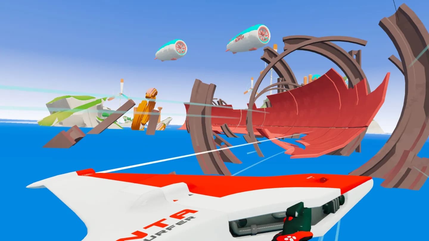 Meta Quest 游戏《天空冲浪者》Aerosurfer
