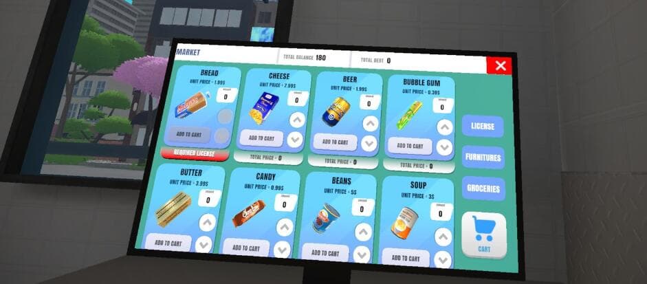 Oculus Quest 游戏《超市商店模拟器》Supershop Simulator 游戏截图