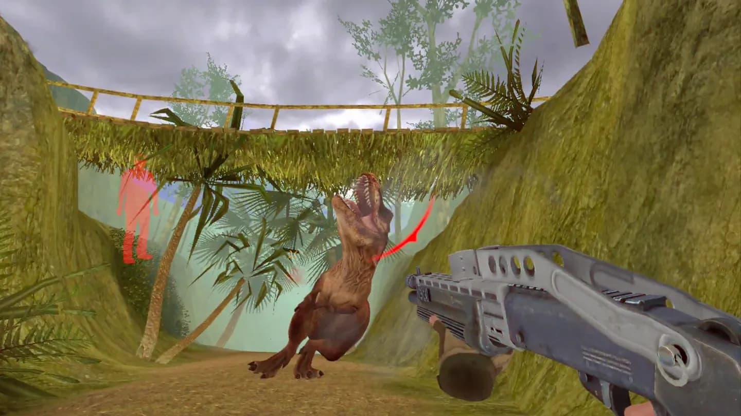 Meta Quest 游戏《侏罗纪动物园:恐龙狩猎》Jurassic Zoo : Dinosaur Hunting 游戏截图