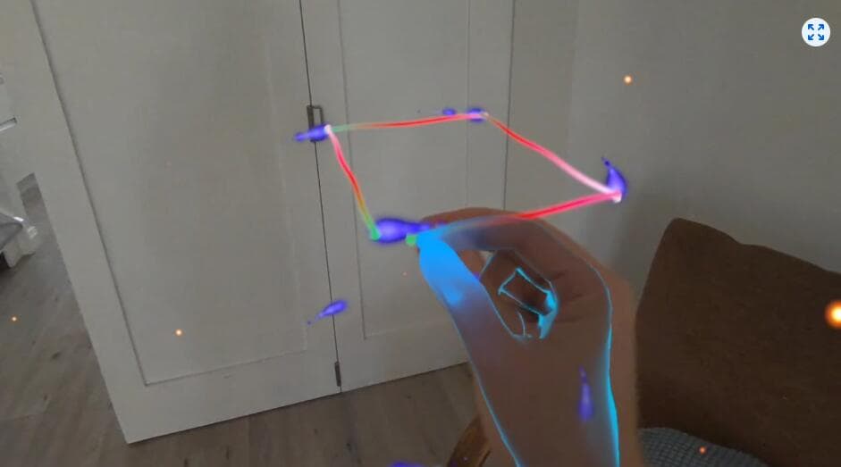 Oculus Quest 游戏《连接节点》Speck Tether 游戏截图