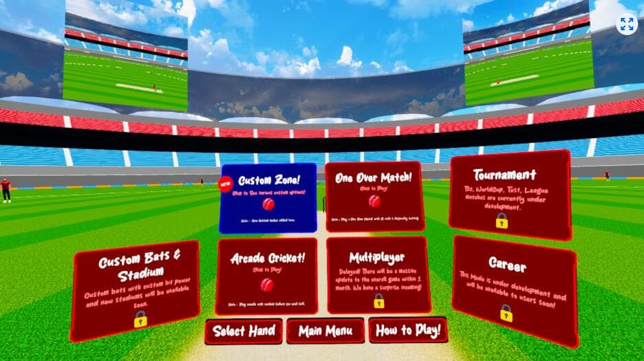 Oculus Quest游戏《板球狂热终极版》Cricket Frenzy Ultimate | Bat like a Pro 游戏截图