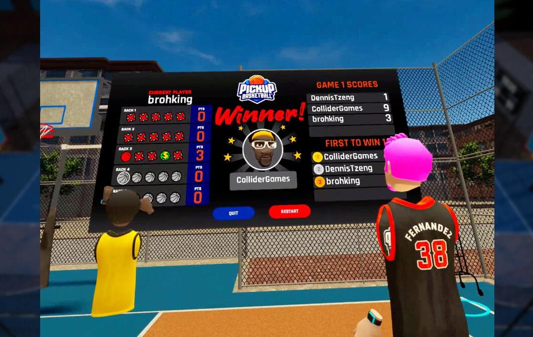 Oculus Quest 游戏《街头篮球VR》Pickup Basketball VR（高速下载）